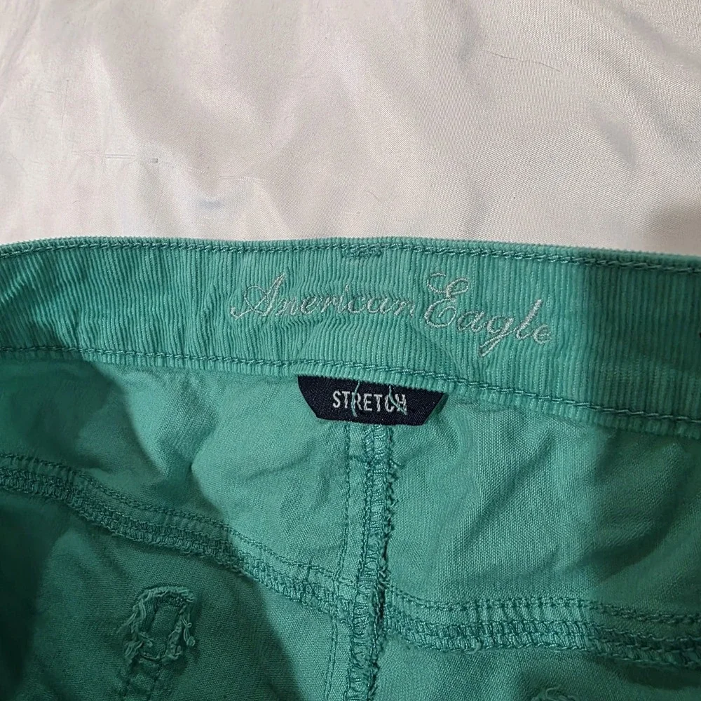 Y2K American Eagle Outfitters Micro Shorts Size 6 Corduroy Cut Offs Beach Summer